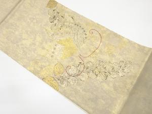 藤に蝶模様袋帯